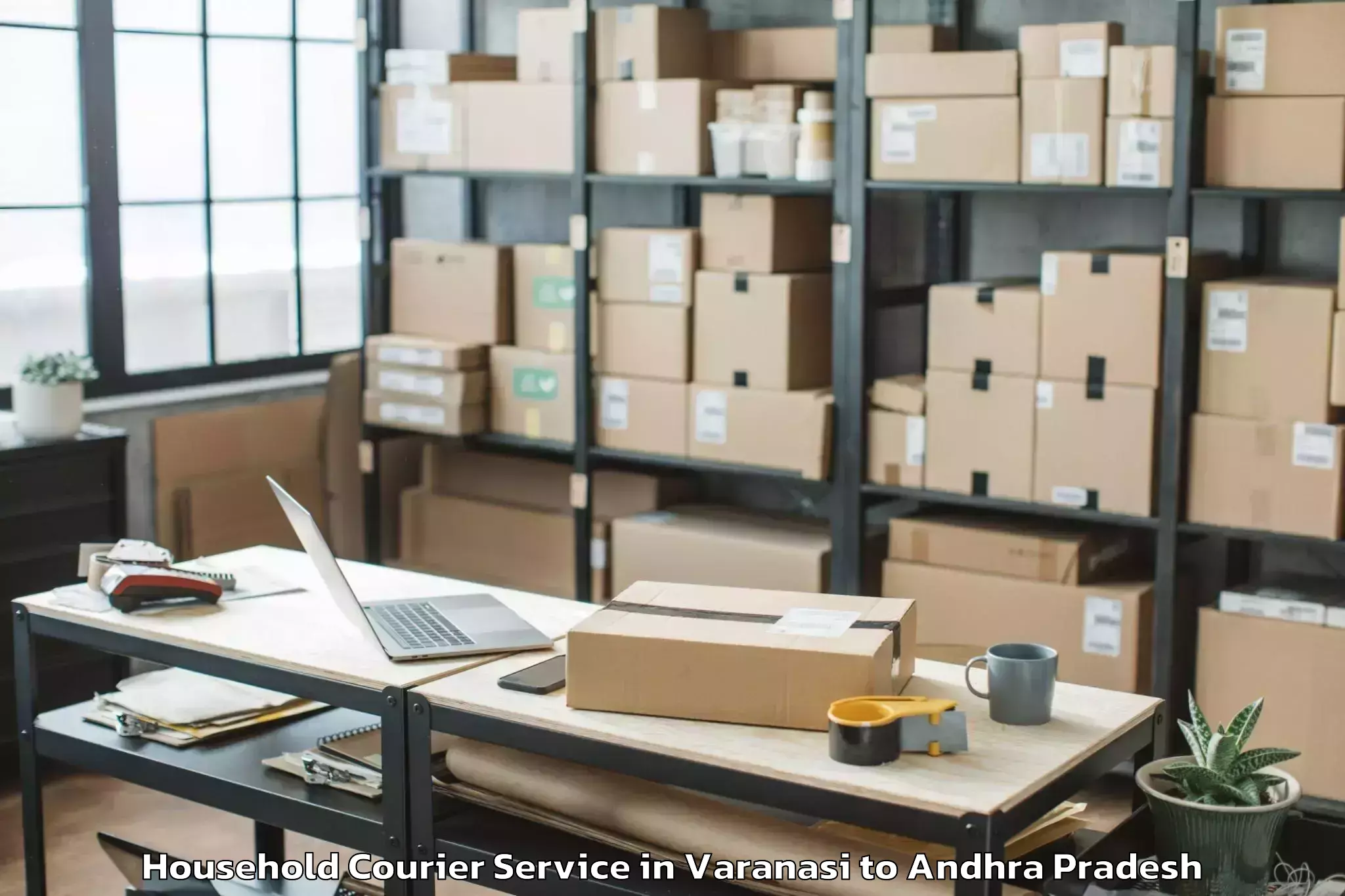 Book Varanasi to Sambepalli Household Courier